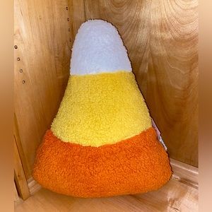 Viral Halloween Sherpa Candy Corn Pillow